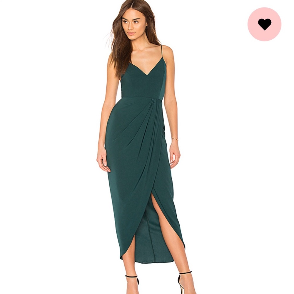 Shona Joy Cocktail Draped Dress